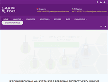 Tablet Screenshot of macrovista.com